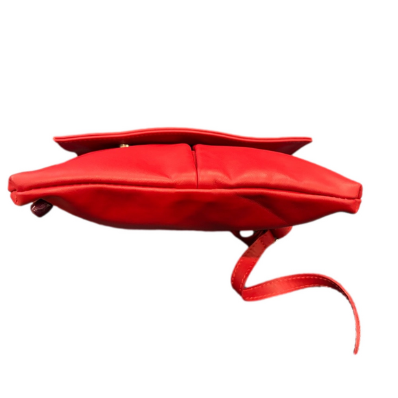 Red Leather Crossbody Bag | Made in Greece | Soft Genuine Leather | NWOT - Picture 5 of 13